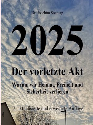 cover image of 2025--Der vorletzte Akt